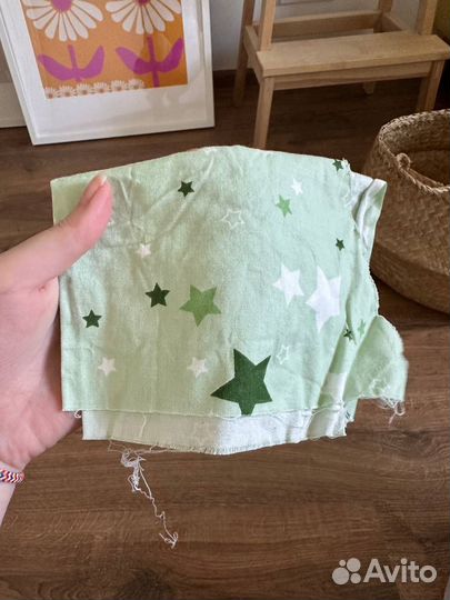 Кусочки ткани для рукоделия и поделок