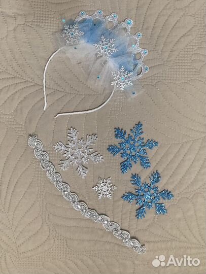 Пышная юбка снежинки+ ободок