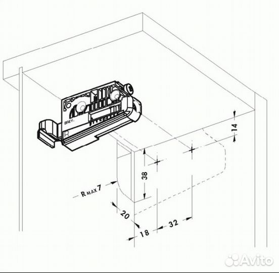Навес для шкафа регулируемый, Camar Италия