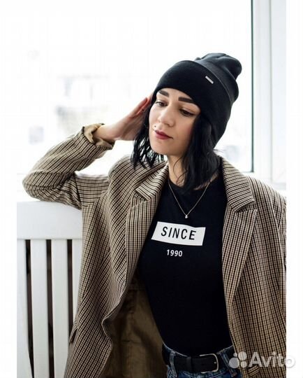 Шапка черная женская / мужская