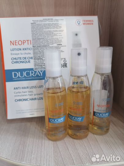 Ducray лосьен для снижения выпадения волос 3*30