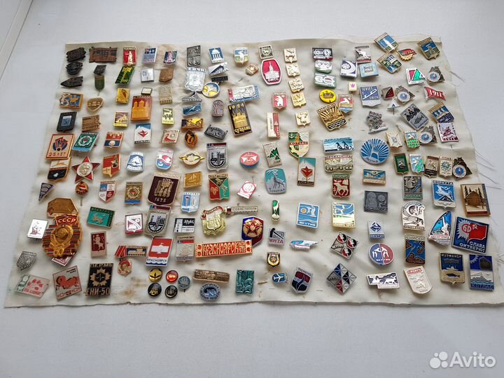 Значки СССР, разных тематик. 160 штук. Все разные
