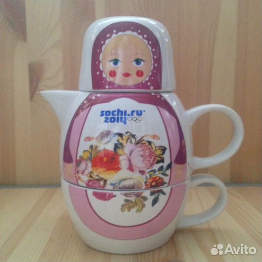 Чайная пара Матрешка Сочи 2014