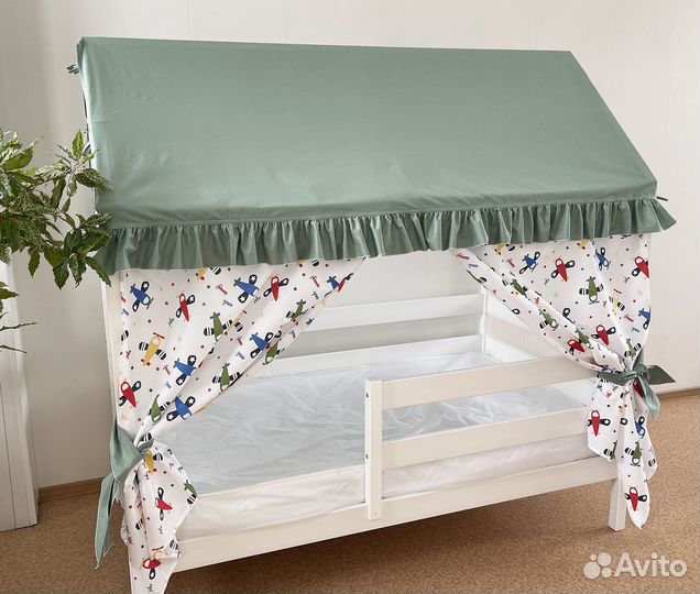 Текстиль для кроватки домика уют-1 (цвета любые)