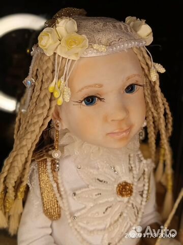 Ангелина - коллекционная кукла ручной работы