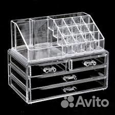 Акриловый органайзер для косметики новый в упаковк