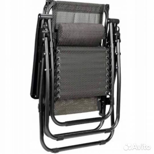 Шезлонг дачный с защитным экраном 1шт