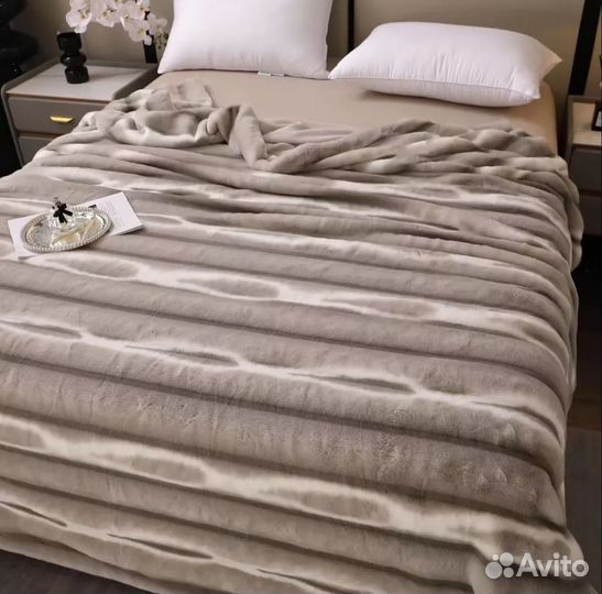 Плед мягкий кролик зима