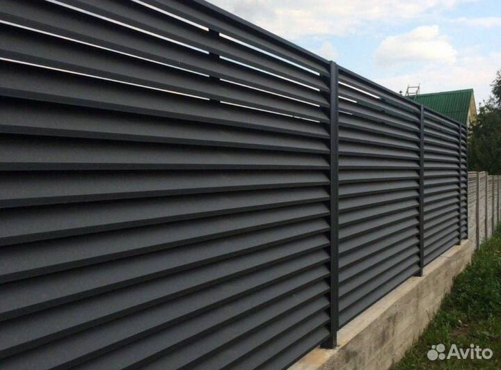 Забор еврожалюзи жалюзи