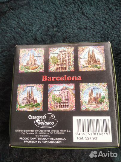 Coasters Коастеры Подставки под стаканы Barcelona