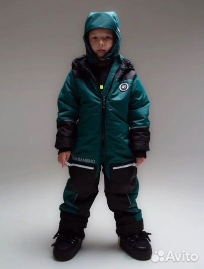 Зимний комбинезон для мальчика и девочки 128