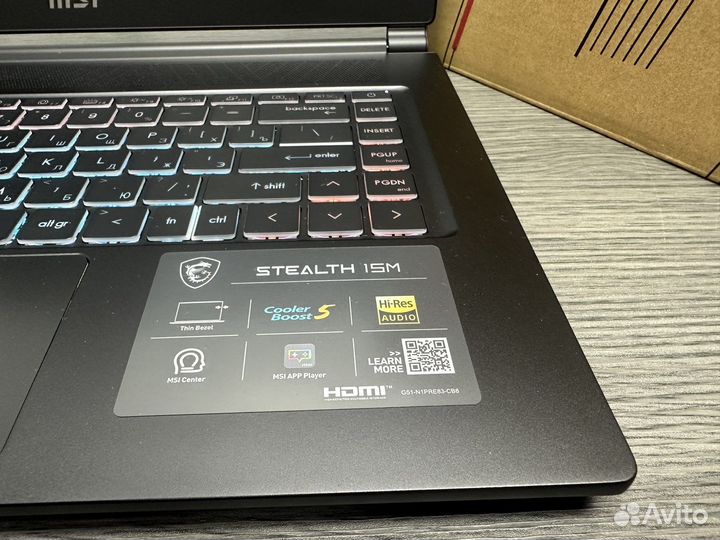 Топ MSI Stealth core i7-1280P 16GB RTX3060 SSD1000