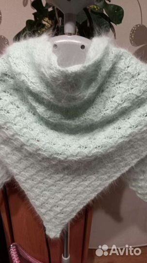 Комплект шапка бини,бактус и варежки из пуха норки