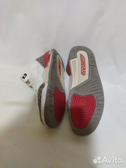 Кроссовки Nike Air Jordan 3 Retro “Fire Red” 44,5