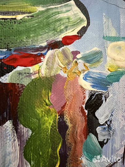 Картина акрилом на холсте морской пейзаж