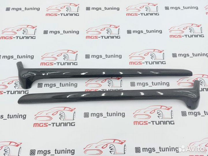 Карбоновые накладки на стойки G-class w463 карбон