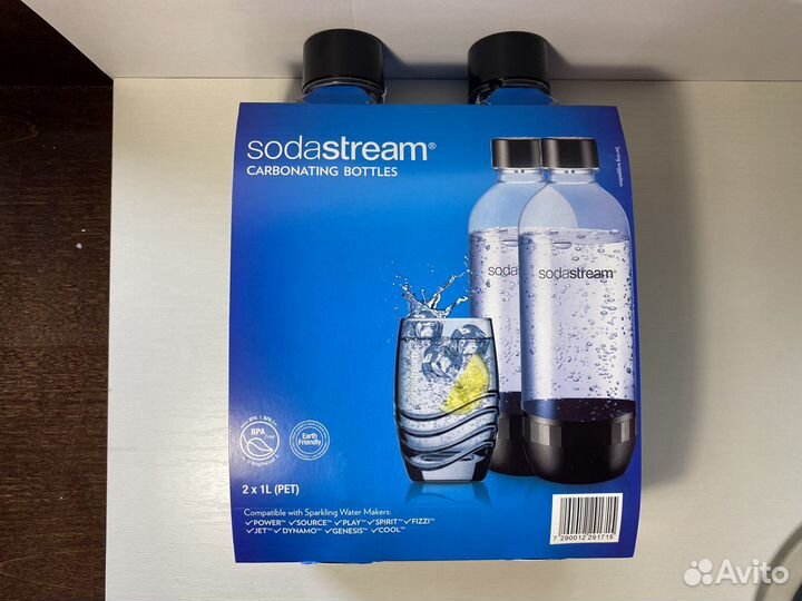 2 многоразовые бутылки SodaStream