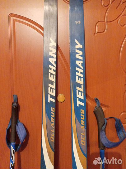 Лыжи 205 беговые,43р.ботинки