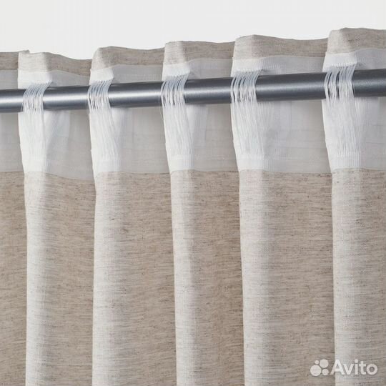 IKEA Лён шторы гардины