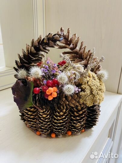 Осенняя поделка корзина с дарами