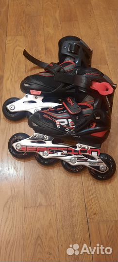 Ролики детские раздвижные Reaction rainbow