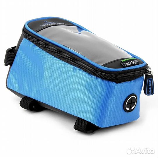 Велосипедная сумка на раму c карманом для телефона