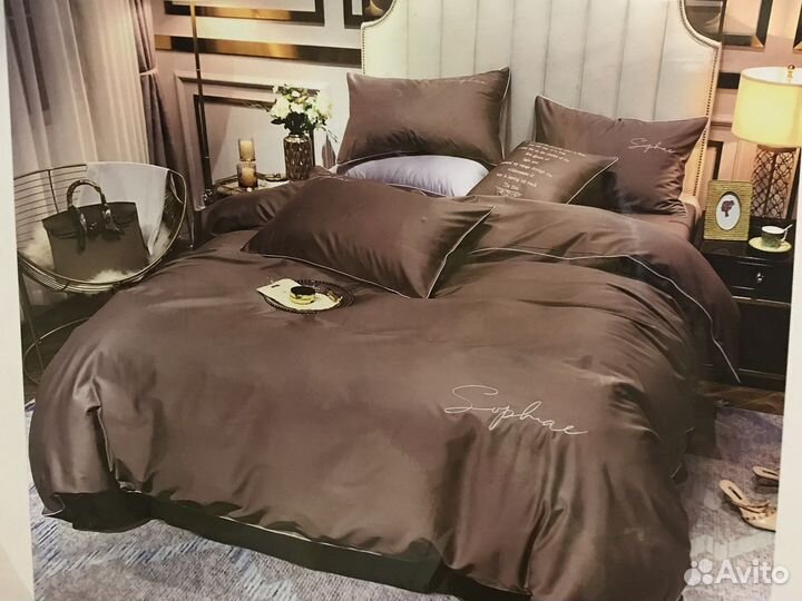 Двуспальное евро семейное постельное белье