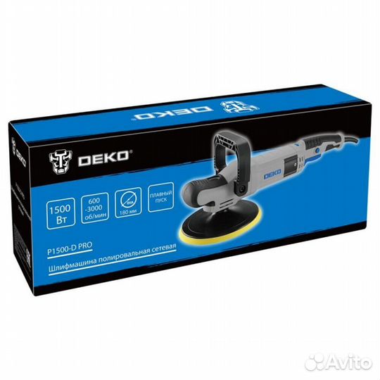 Полировальная шлифмашина Deko P1500-D #400465