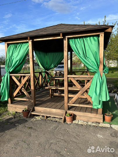 Беседка садовая из дерева