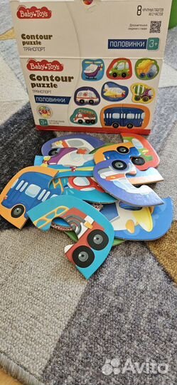 Пазлы половинки для малышей