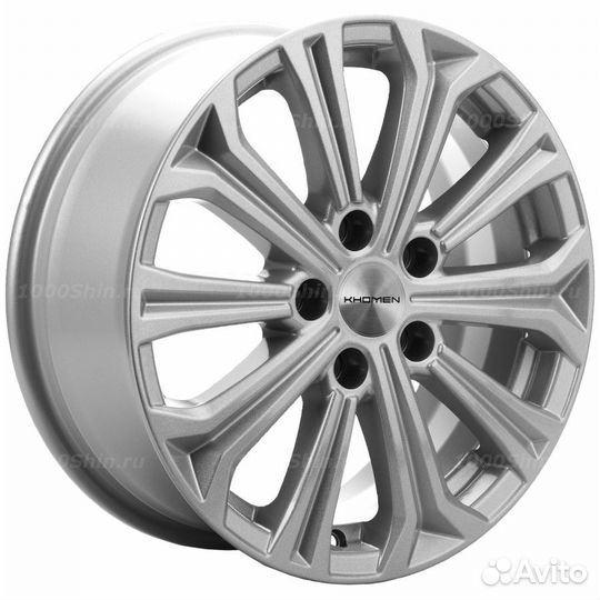 Диск 6,5*16 5*114,3 ET43 67,1 Khomen Wheels KHW1610 F-Silver (Huyndai/Kia)