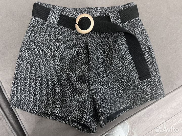 Шорты женские твидовые и кожзам на 42 размер
