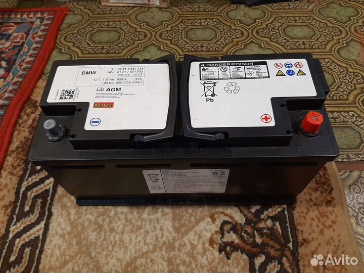 Оригинальный аккумулятор на BMW Banner 105 AGM