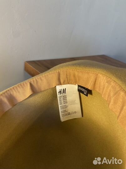 Шляпа H&M соломенная и шерстяная