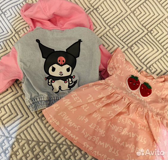 Куртка, комплект рост 80