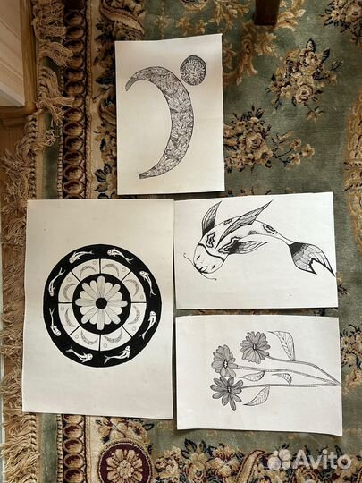 Геометрическая композиция, академические рисунки