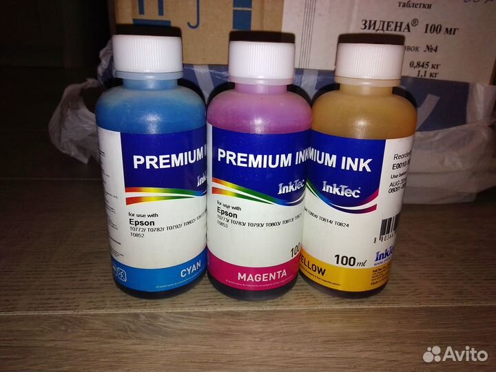 Чернила для принтера (canon, epson)