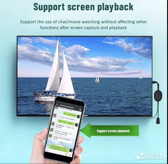 Wi-Fi адаптер Anycast телефона с телевизором