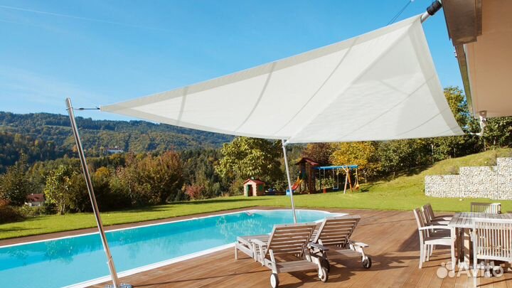 Солнцезащитный навес Теневой парус треугольный