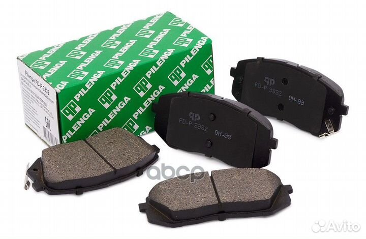 Колодки тормозные дисковые перед, прав, лев