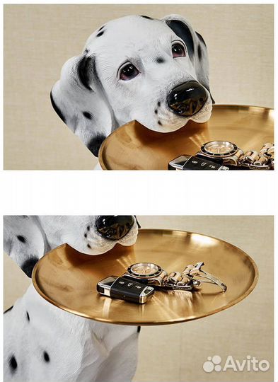 Статуя с подносом для украшения дома 