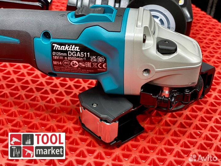 Аккумуляторная ушм 125мм Makita DGA511RTJ