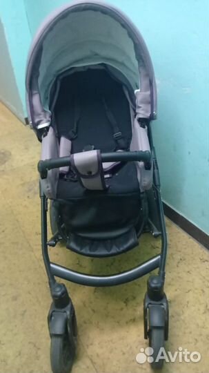 Коляска 2 в 1 indigo эко кожа