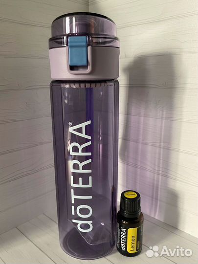 Новая фиолетовая бутылка для воды Doterra