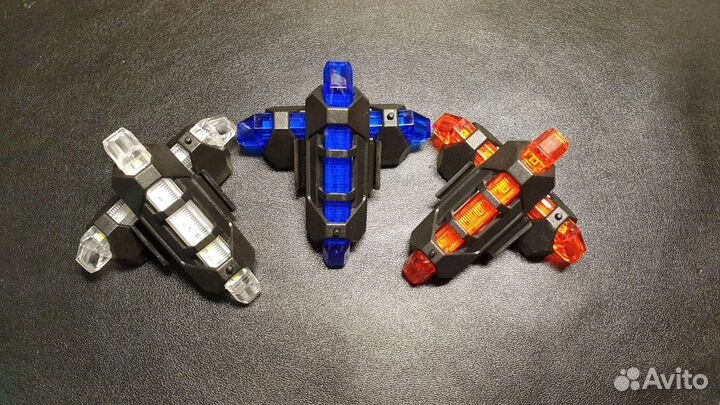 Задний велофонарь (3 цвета)