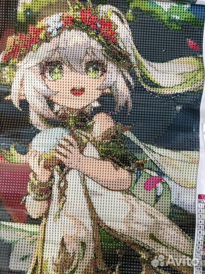 Алмазная мозаика Нахида Геншин аниме новая