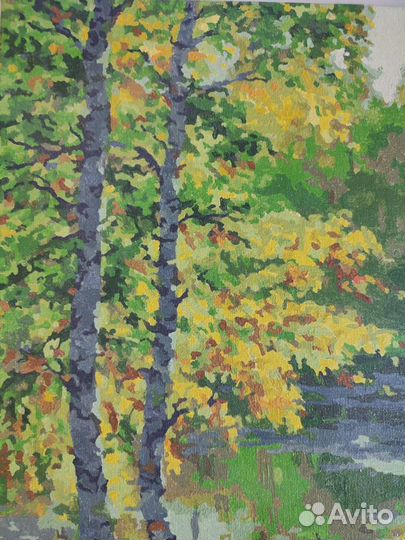 Картина на холсте осенний пейзаж