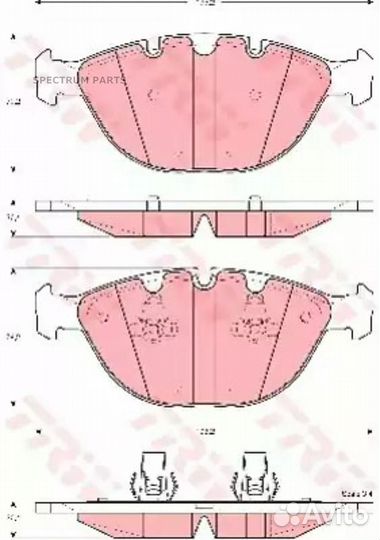 Дисковые колодки TRW TRW GDB1529