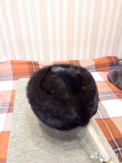 Норковая женская шапка 