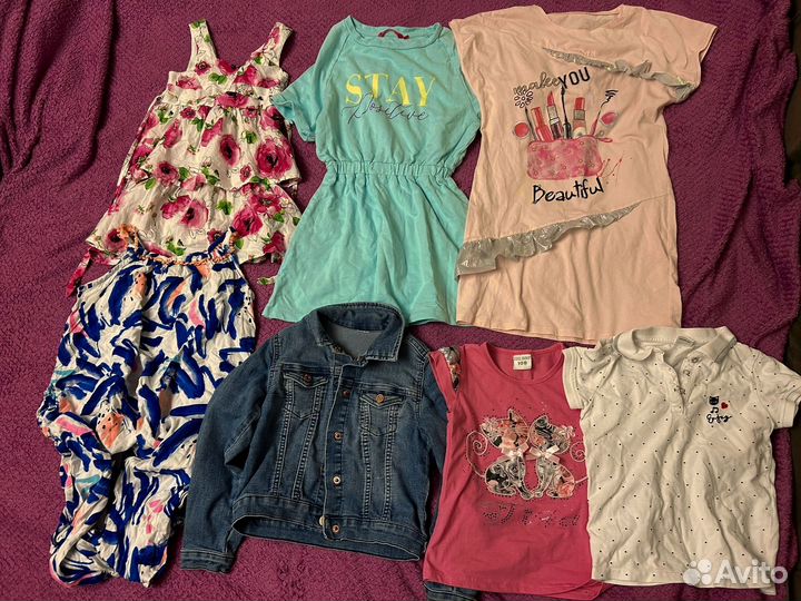 Пакет вещей для девочки 110-116 р, 22 шт
